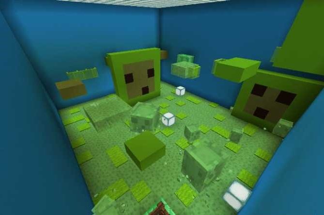 Download map Monsters Parkour for Minecraft Bedrock Edition 1.6.0 for Android.