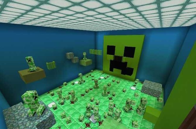 Download map Monsters Parkour for Minecraft Bedrock Edition 1.6.0 for Android.