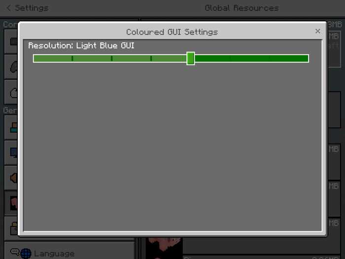 Download Resource Pack Coloured GUI for Minecraft Bedrock Edition 1.6.1 for Android