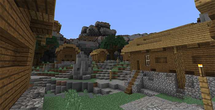 Download map Sky Games Hide&Seek: Valley for Minecraft Bedrock Edition 1.6.1 for Android