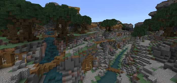 Download map Sky Games Hide&Seek: Valley for Minecraft Bedrock Edition 1.6.1 for Android