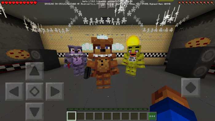 Download map Five Nights at Freddy’s for Minecraft Bedrock Edition 1.7 for Android