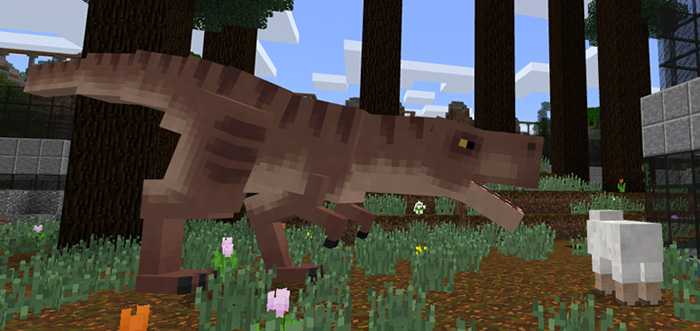 Download Addon T Rex For Minecraft Bedrock Edition 1 8 For Android