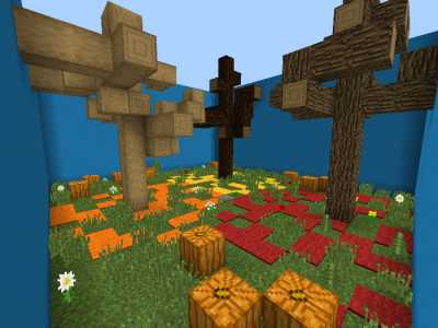 Download map Find The Button: Autumn Edition for Minecraft Bedrock Edition 1.6.1 for Android