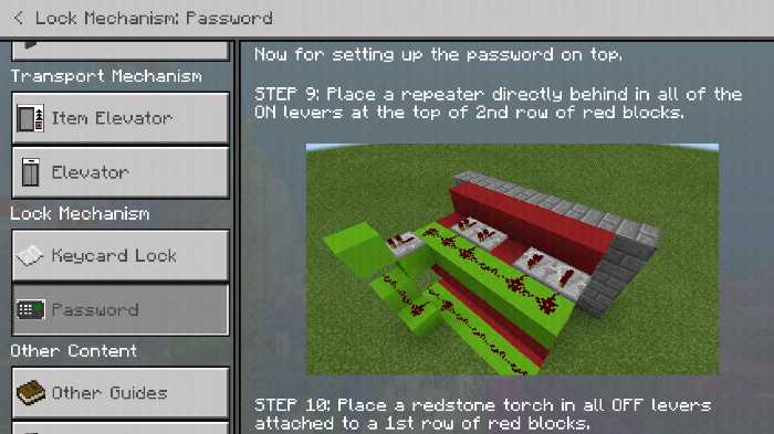 Download addon Redstone Guide for Minecraft Bedrock Edition 1.7 for Android
