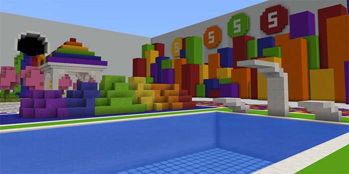 Download map Rainbow Highschool for Minecraft Bedrock Edition 1.9 for Android