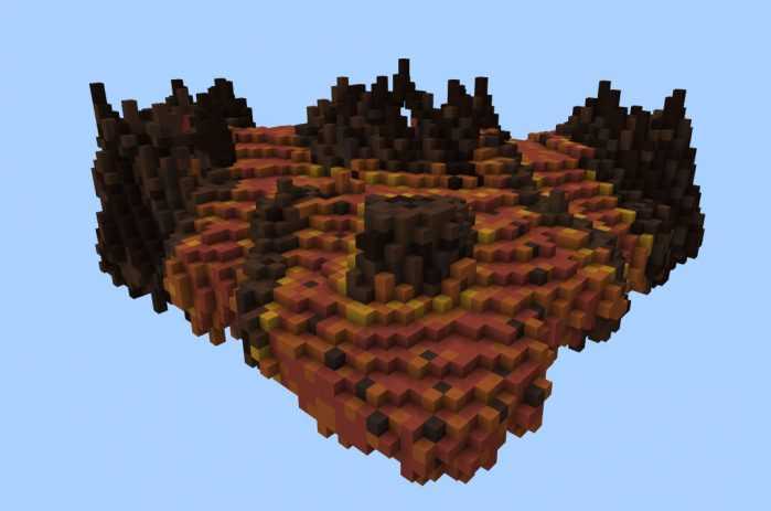 Download map Sky Games Punch PE: Volcano for Minecraft Bedrock Edition 1.9 for Android