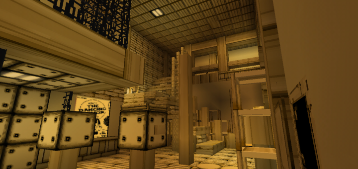 Download map Bendy Game Horror 2 for Minecraft Bedrock Edition 1.9 for Android