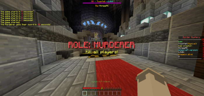 Download map HongyiMC’s Murder Mystery – Townfall for Minecraft Bedrock Edition 1.10 for Android