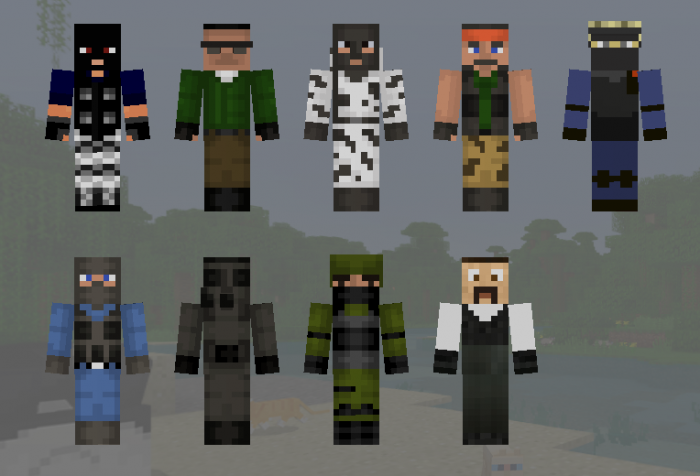 Download skin Pack Counter-Strike 1.6 for Minecraft Bedrock Edition 1.10 for Android