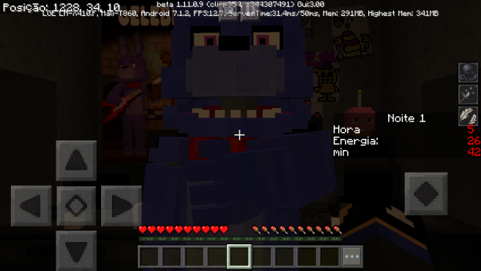 Download map Five Nights at Freddy’s for Minecraft Bedrock Edition 1.11 for Android