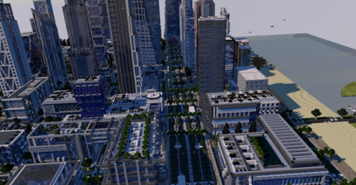 Download map UIE City for Minecraft Bedrock Edition 1.11 for Android