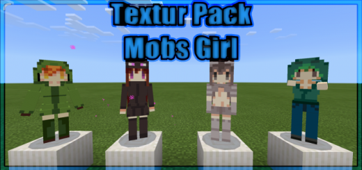 Download Texture Pack Mobs Girls for Minecraft Bedrock Edition 1.11 for