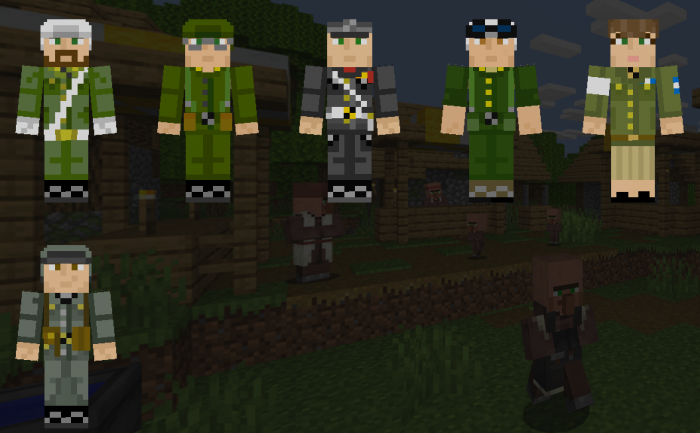 Download skin Funiversian Militaries for Minecraft Bedrock Edition 1.11 for Android