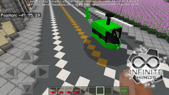 Download addon Helicopter for Minecraft Bedrock Edition 1.12 for Android