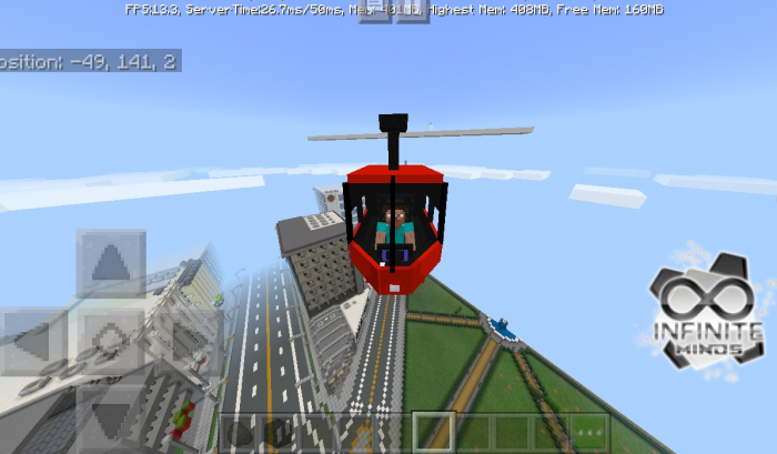 Download addon Helicopter for Minecraft Bedrock Edition 1.12 for Android