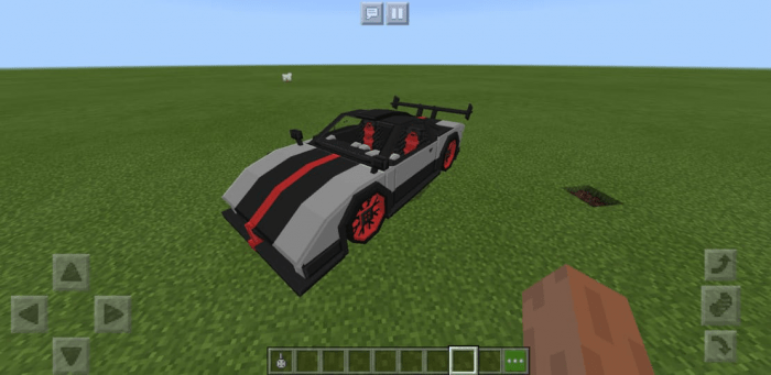 Download addon Minecraft Style Pagani Zonda Car for Minecraft Bedrock Edition 1.13 for Android