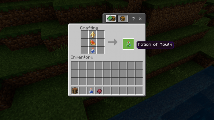 Download addon Potions of Youth for Minecraft Bedrock Edition 1.13 for Android