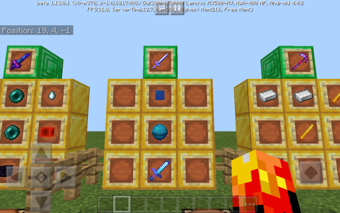 Download addon Elemental Swords for Minecraft Bedrock Edition 1.13 for Android