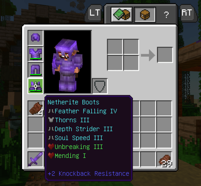 Texture Pack Enchantment Info: Extended 1.16.200