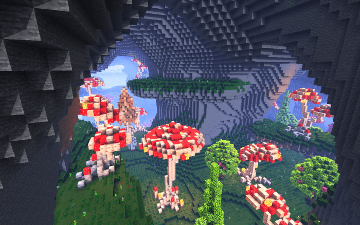 Map Mushroom Caves Survival 1.16.101