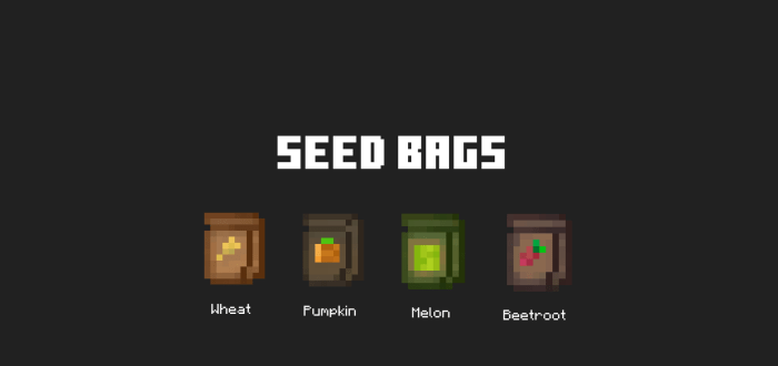 Texture Pack Seed Bags 1.16.101