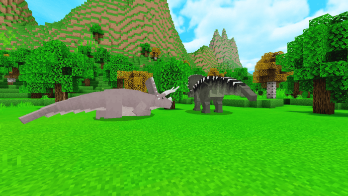 minecraft dinosaur addon